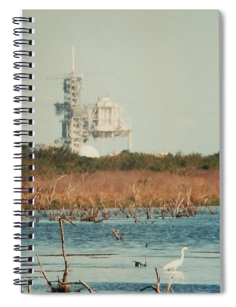 Scenic Spiral Notebook featuring the photograph Cape Canaveral Launch Pad by Belinda Lee
