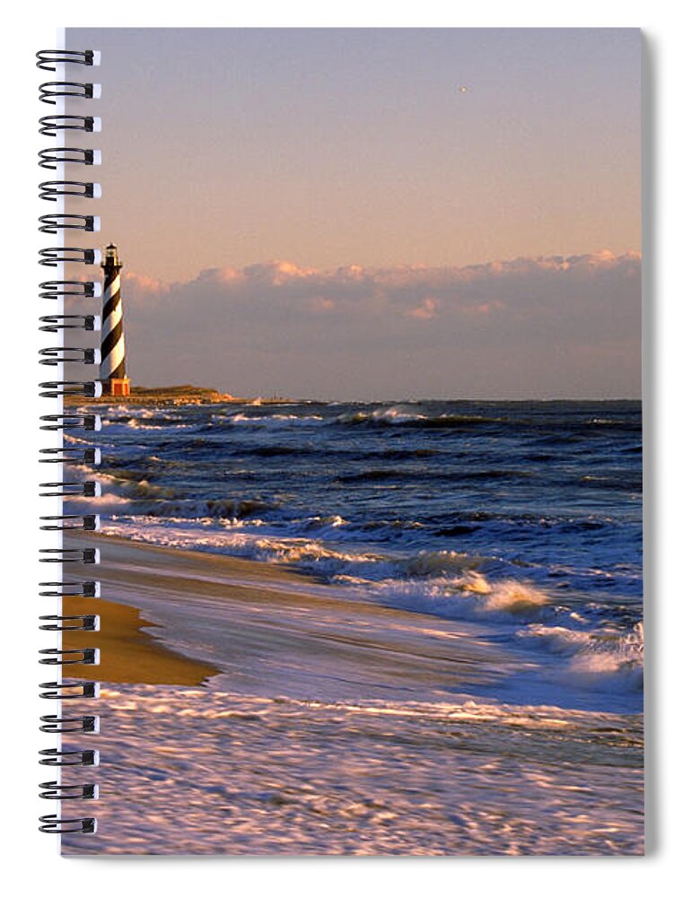 Beach Spiral Notebook featuring the photograph Cape Hatteras Lighthouse, Nc by Jeffrey Lepore