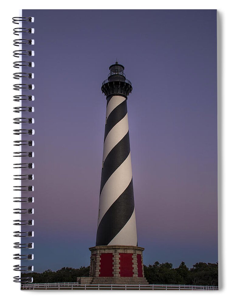 Cape Hatteras Spiral Notebook featuring the photograph Cape Hatteras Sunset by Erika Fawcett