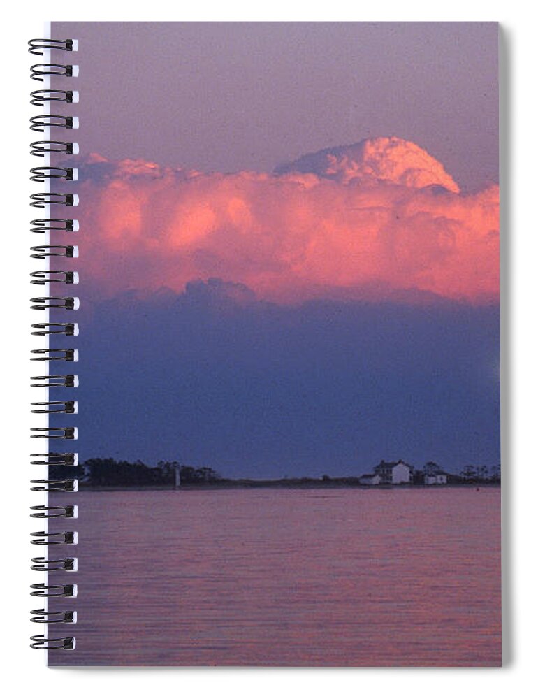 North Carolina Spiral Notebook featuring the photograph Cape Lookout Lighthouse by Bruce Roberts