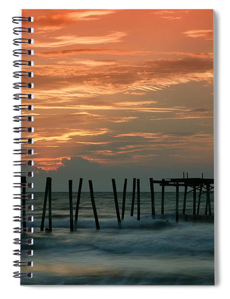 Ocean Spiral Notebook featuring the photograph Cape May by Nicki McManus