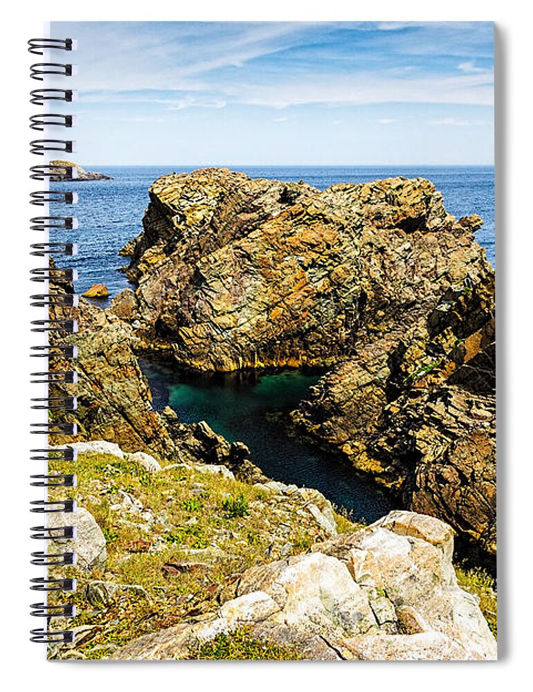 Canada: Cape Shore Spiral Notebook featuring the photograph Cape Shore Newfoundland by Perla Copernik