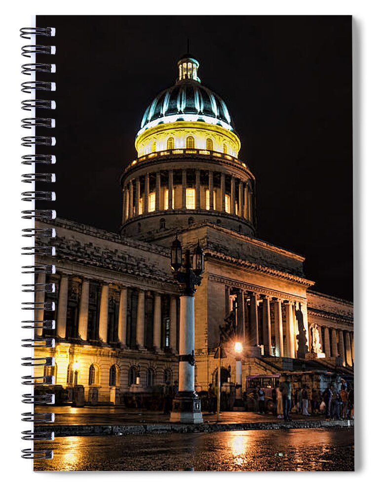 Capitolio Spiral Notebook featuring the photograph Capitolio Habanero by Jose Rey