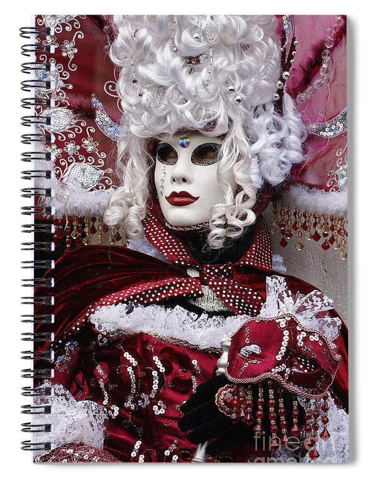 Italy Spiral Notebook featuring the photograph Carnevale di Venezia 2 by Rudi Prott