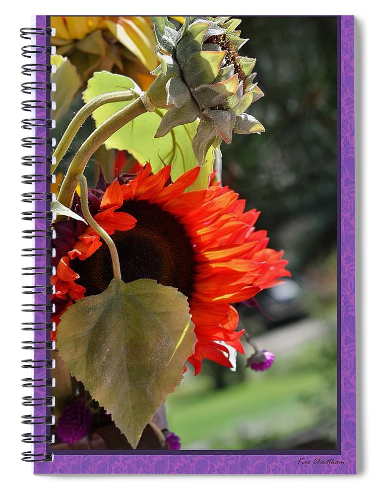 Flowers Spiral Notebook featuring the digital art Carol's Flowers 2 by Kae Cheatham