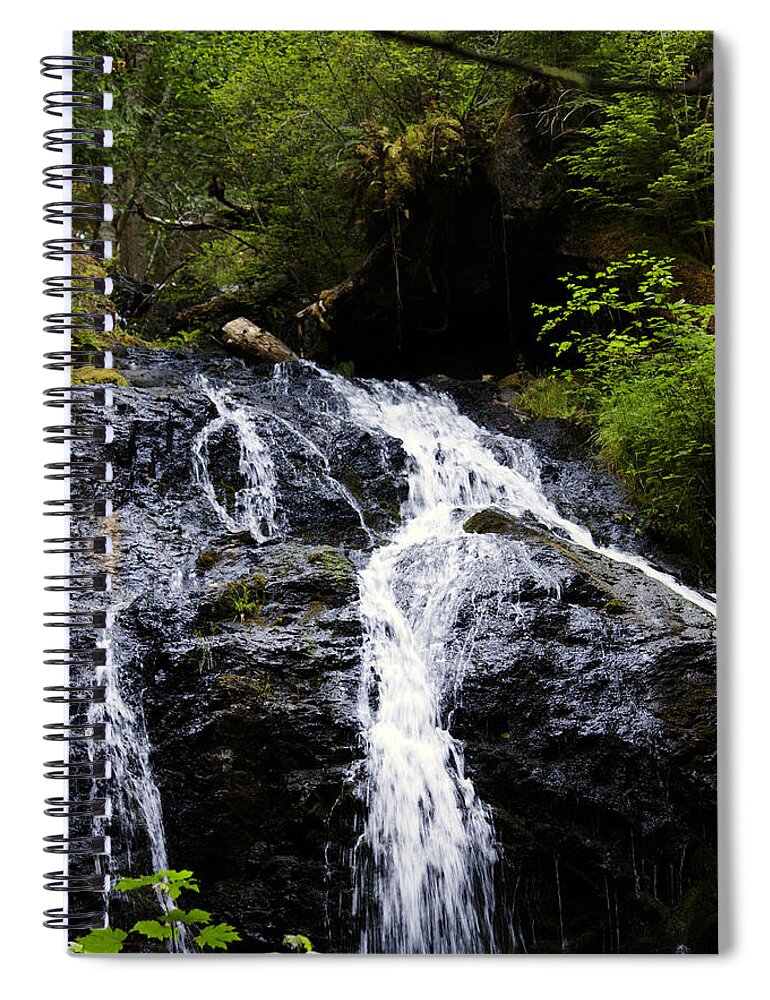Cascade Falls Spiral Notebook featuring the photograph Cascade Falls by Edward Hawkins II