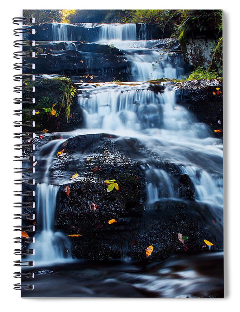 Waterfall Spiral Notebook featuring the photograph Cascade In Cosby II by Douglas Stucky