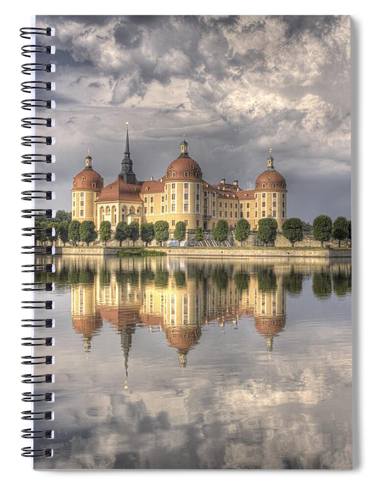 Castle Spiral Notebook featuring the photograph Castle in the Air by Heiko Koehrer-Wagner