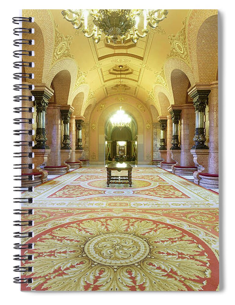 Catalonia Spiral Notebook featuring the photograph Catalonia Parliament Building, Parc De by Cultura Rm Exclusive/quim Roser