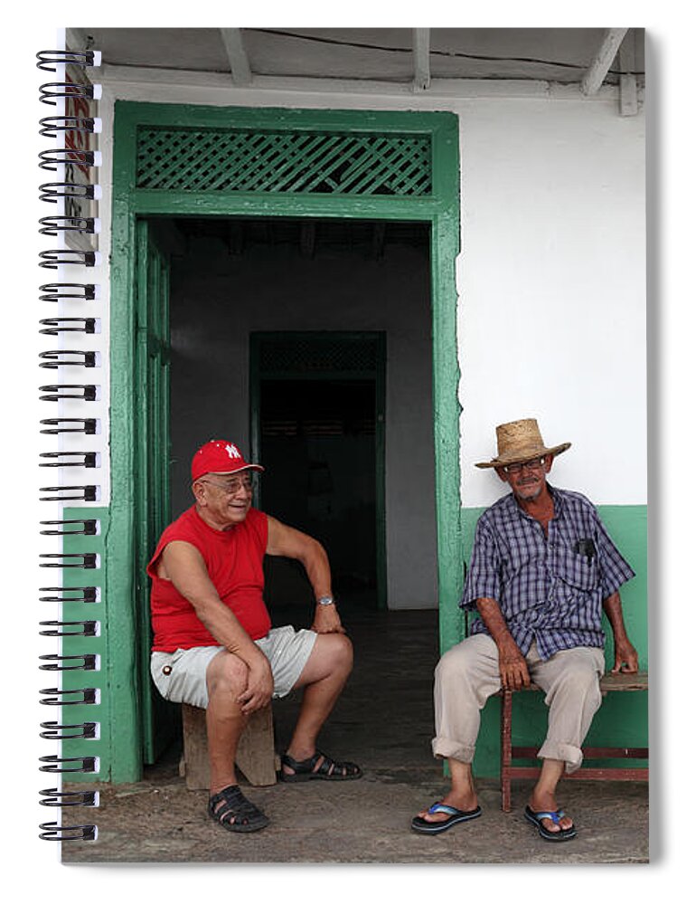 Friends Spiral Notebook featuring the photograph Catching up in Panama by James Brunker