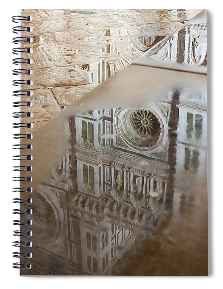 Construction Machinery Spiral Notebook featuring the photograph Cathedral Of Santa Maria Del Fiore by Deimagine