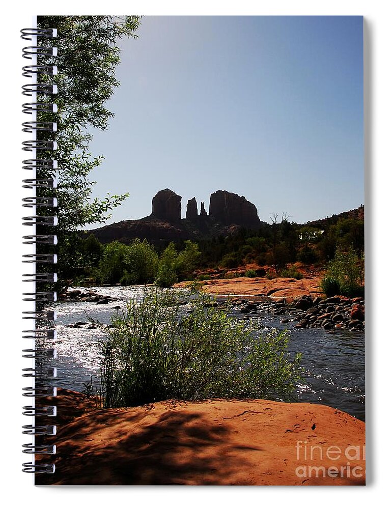 Cathedral Rock Spiral Notebook featuring the photograph Cathedral Rock by Mel Steinhauer