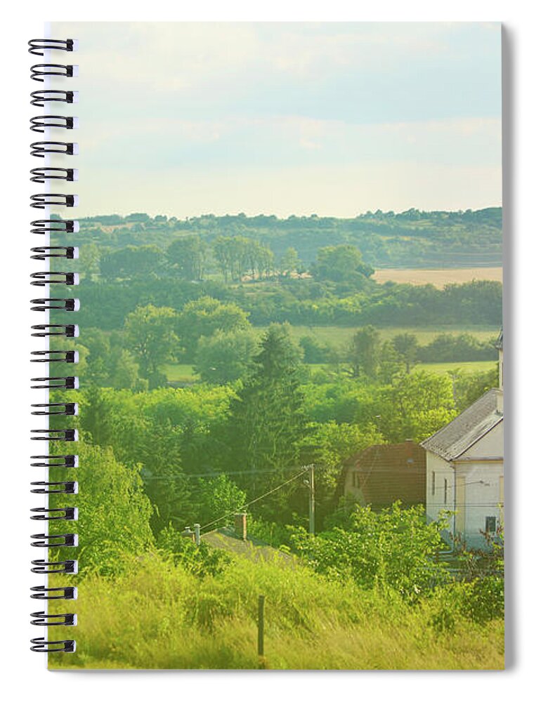 Tranquility Spiral Notebook featuring the photograph Catholic Church In Tabajd by Dori Oconnell