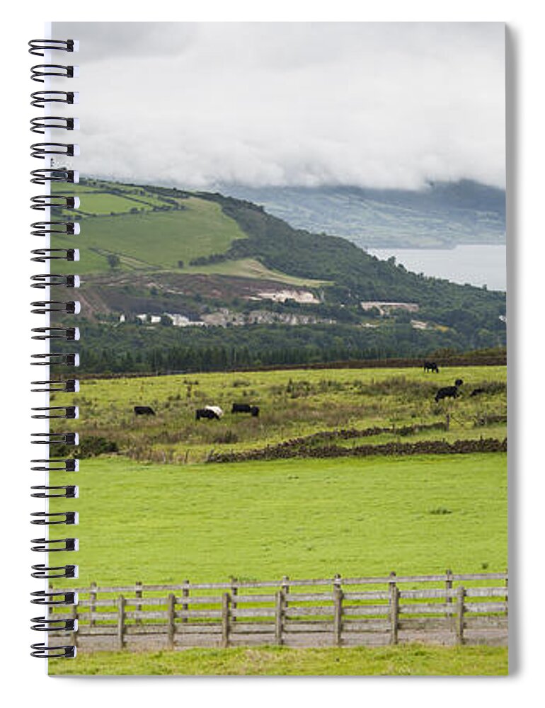 Animal Spiral Notebook featuring the photograph Causeway Coastal Route in Northern Ireland by Semmick Photo