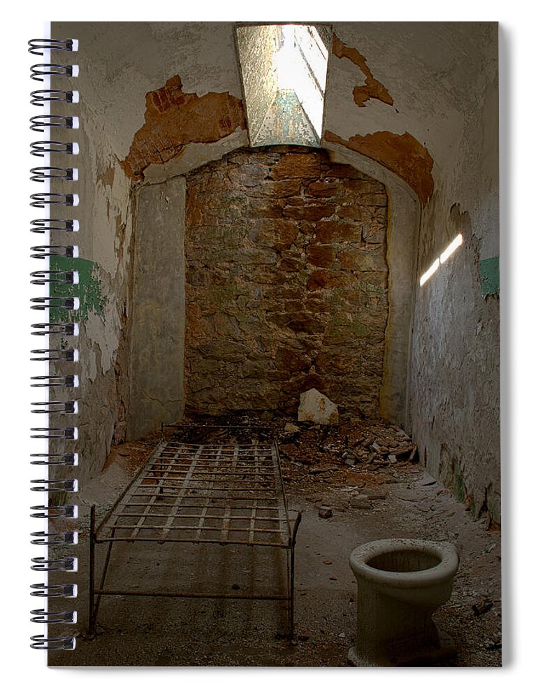 Cell Room Spiral Notebook featuring the photograph Cell Room by Crystal Wightman