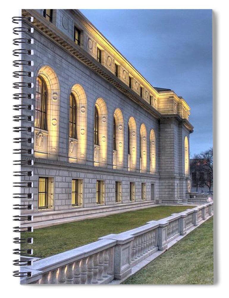 Library Spiral Notebook featuring the photograph Central Library St. Louis by Jane Linders