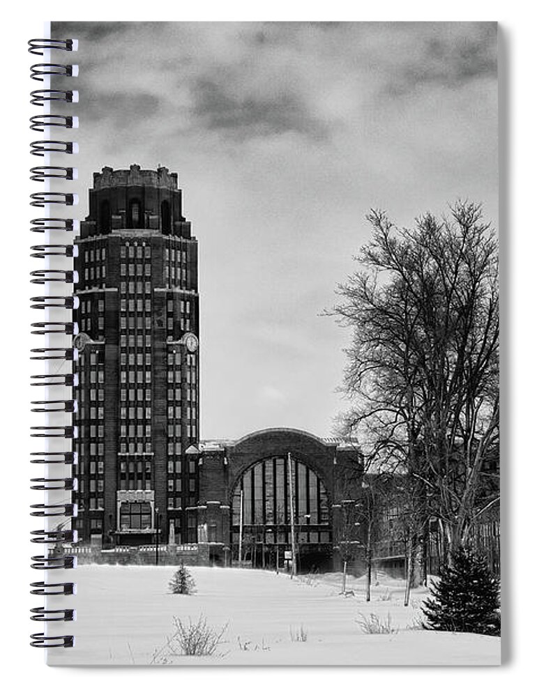 Buildings Spiral Notebook featuring the photograph Central Terminal 4431 by Guy Whiteley