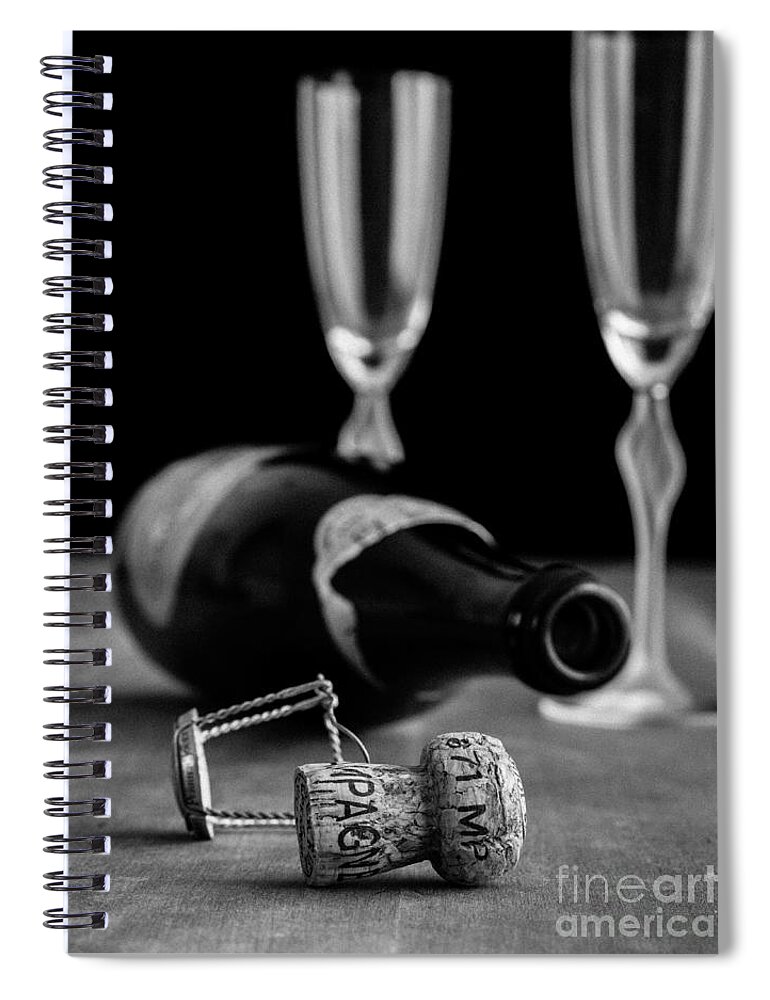 Glass Spiral Notebook featuring the photograph Oh What A Night by Edward Fielding