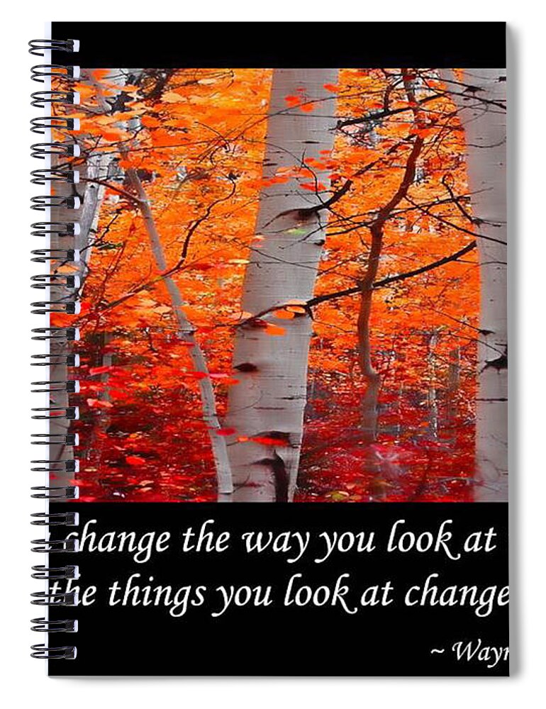 Change Spiral Notebook featuring the photograph Change by Don Schwartz