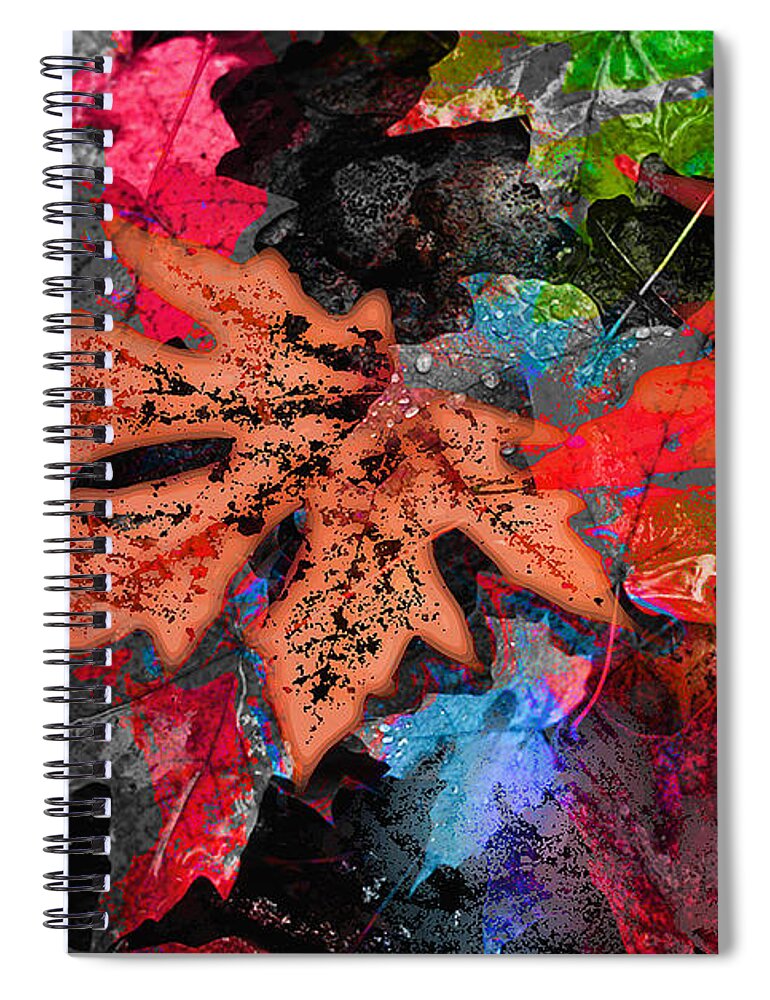 Digital Image Spiral Notebook featuring the digital art Change by Yael VanGruber