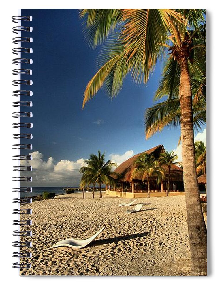 Chankanaab Spiral Notebook featuring the photograph Chankanaab Beach by Adam Jewell