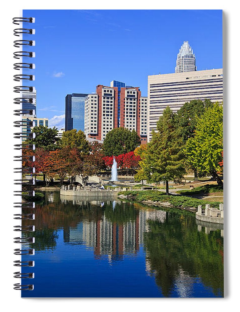 Charlotte Spiral Notebook featuring the photograph Charlotte North Carolina Marshall Park by Jill Lang