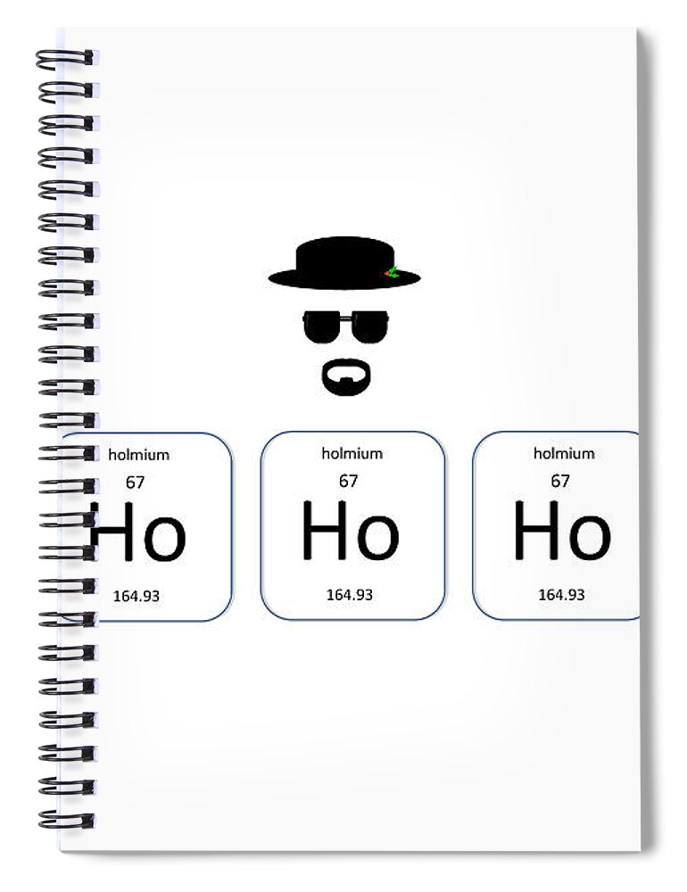 Richard Reeve Spiral Notebook featuring the photograph Chemistry - A White Christmas by Richard Reeve