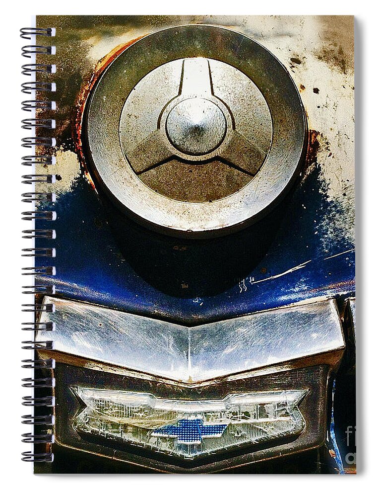 El Camino Spiral Notebook featuring the photograph Chevy Picking by Gwyn Newcombe