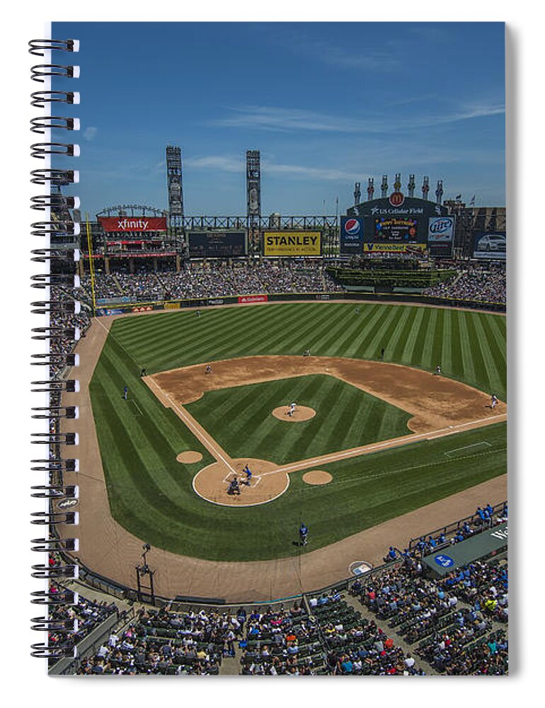 Chicago Spiral Notebook featuring the photograph Chicago White Sox 8693 by David Haskett II
