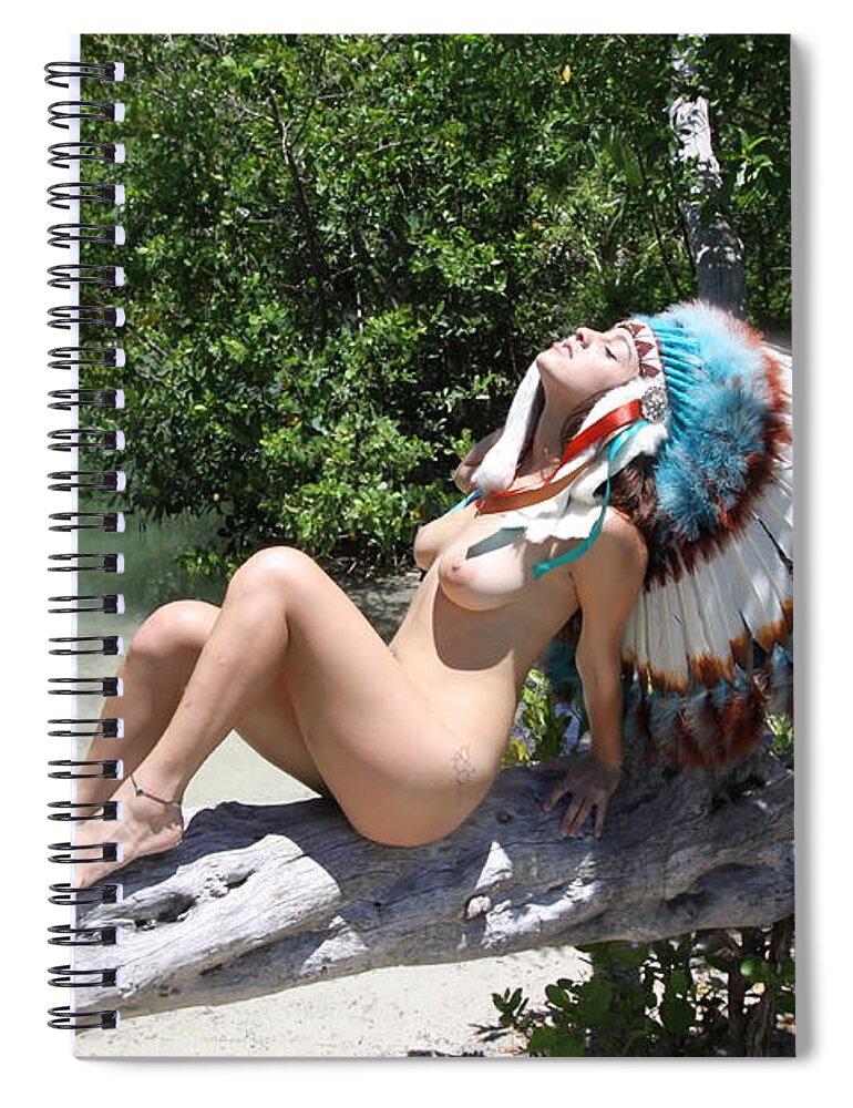 Chokoloskee Island Indians Spiral Notebook featuring the photograph Chokoskee Island Fl. Indian 086 by Lucky Cole