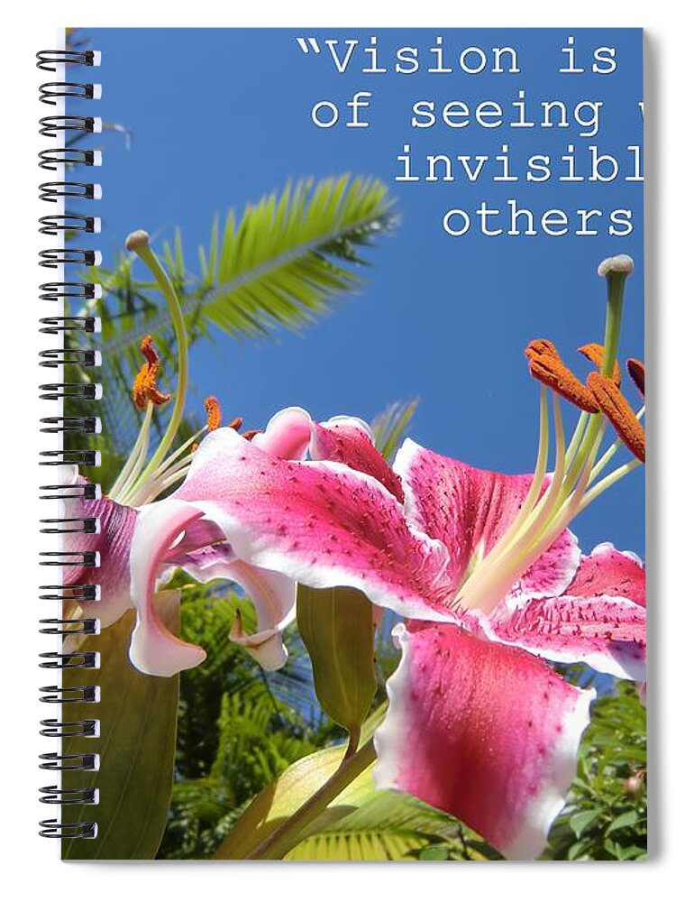 Choose Your Quote Spiral Notebook featuring the photograph Choose your Quote Choose Your Picture 19 by Michele Penn