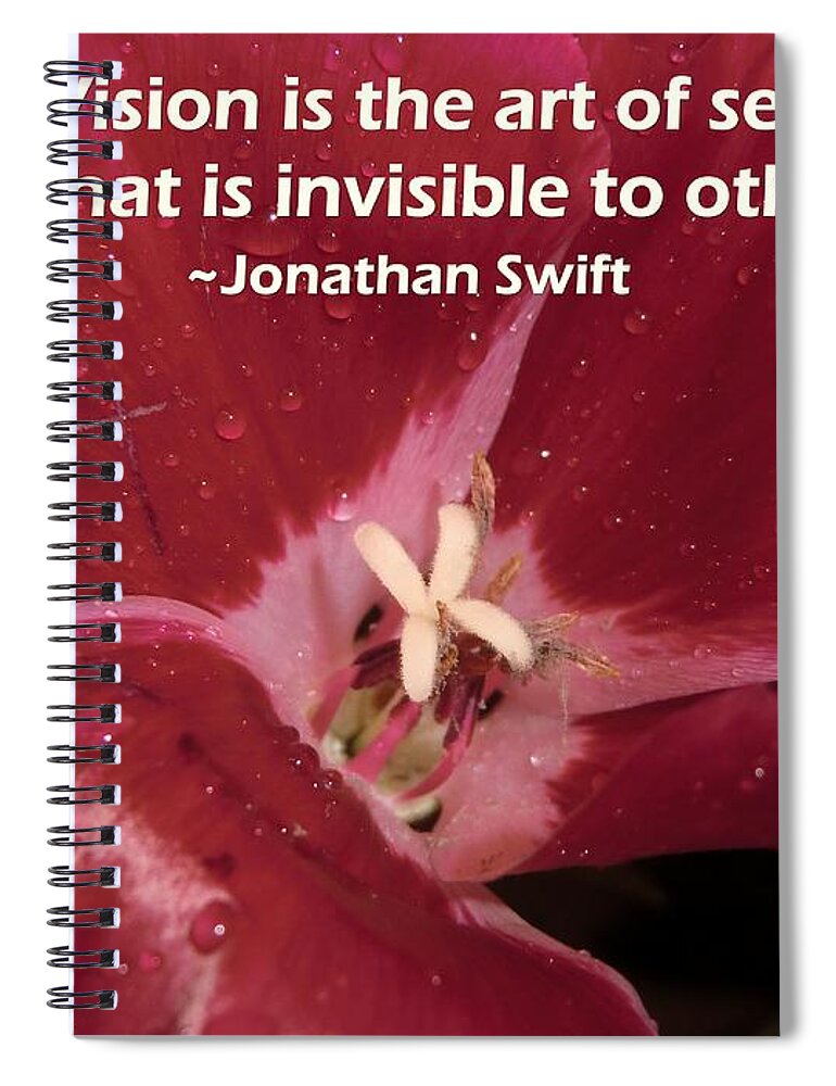Choose Your Quote Spiral Notebook featuring the photograph Choose your Quote Choose your Picture 6 by Michele Penn