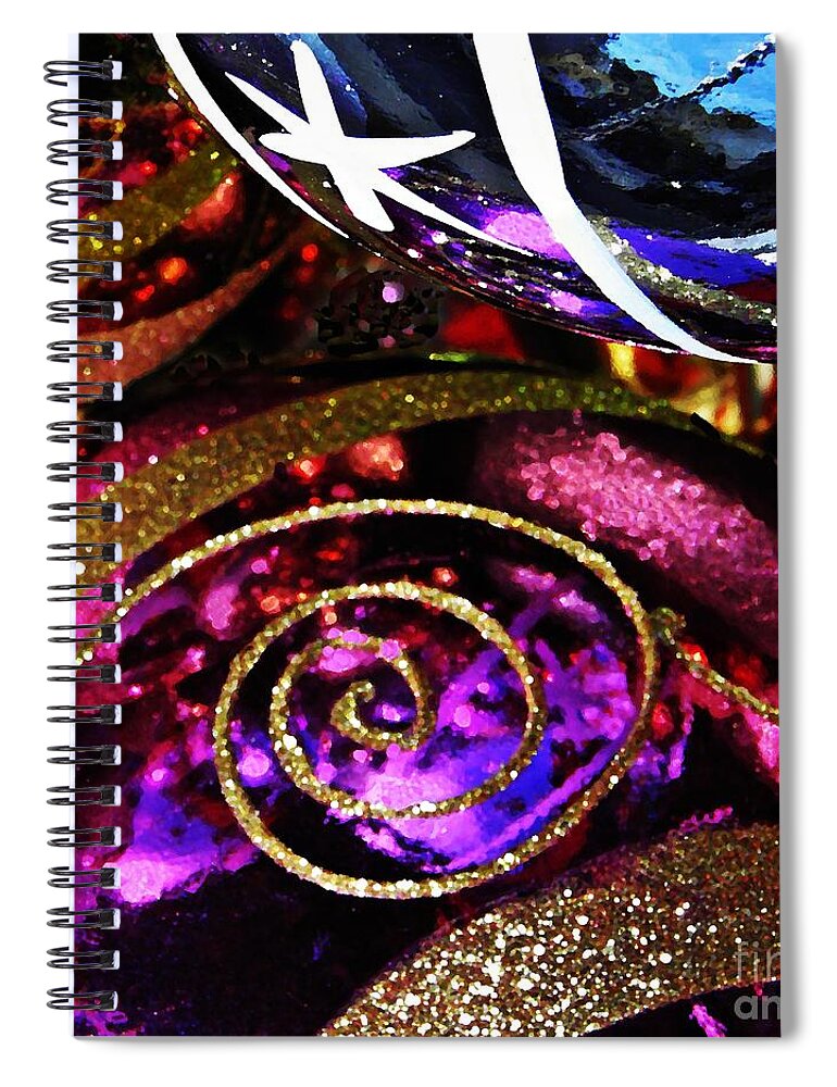 Ornaments Spiral Notebook featuring the photograph Christmas Abstract 20 by Sarah Loft