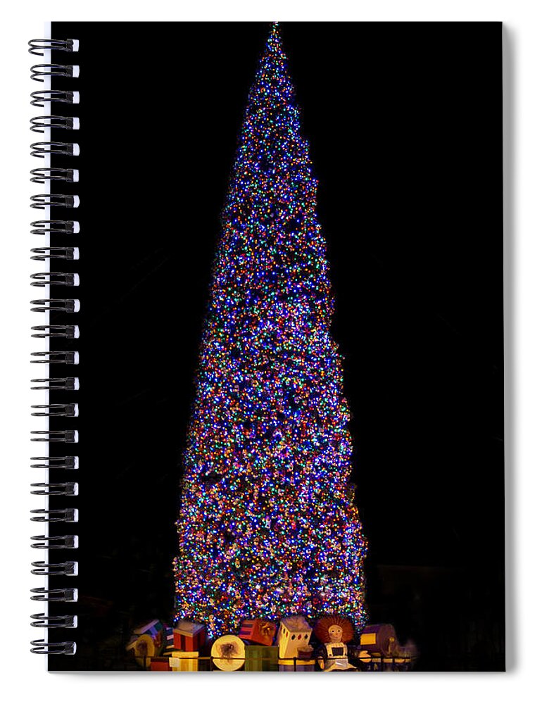 Light Spiral Notebook featuring the photograph Christmas Tree by Will Wagner