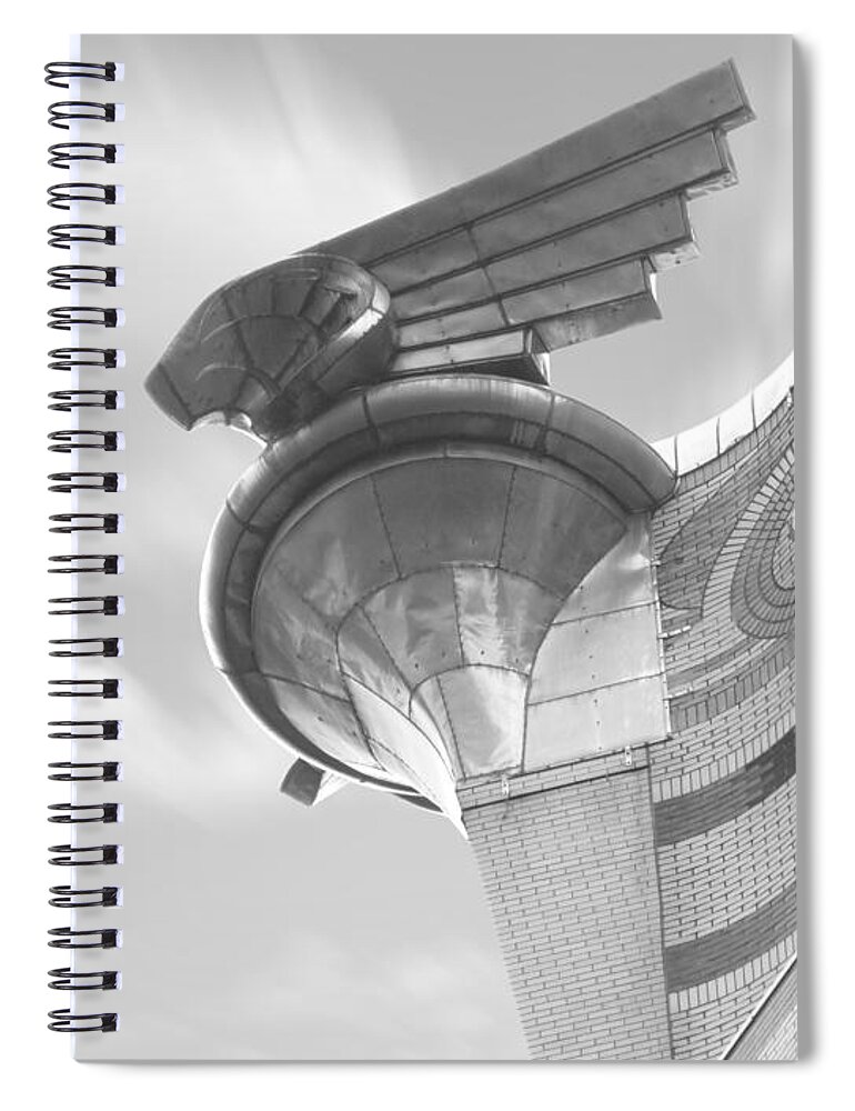 Vintage Architecture Spiral Notebook featuring the photograph Chrysler Building 4 by Mike McGlothlen
