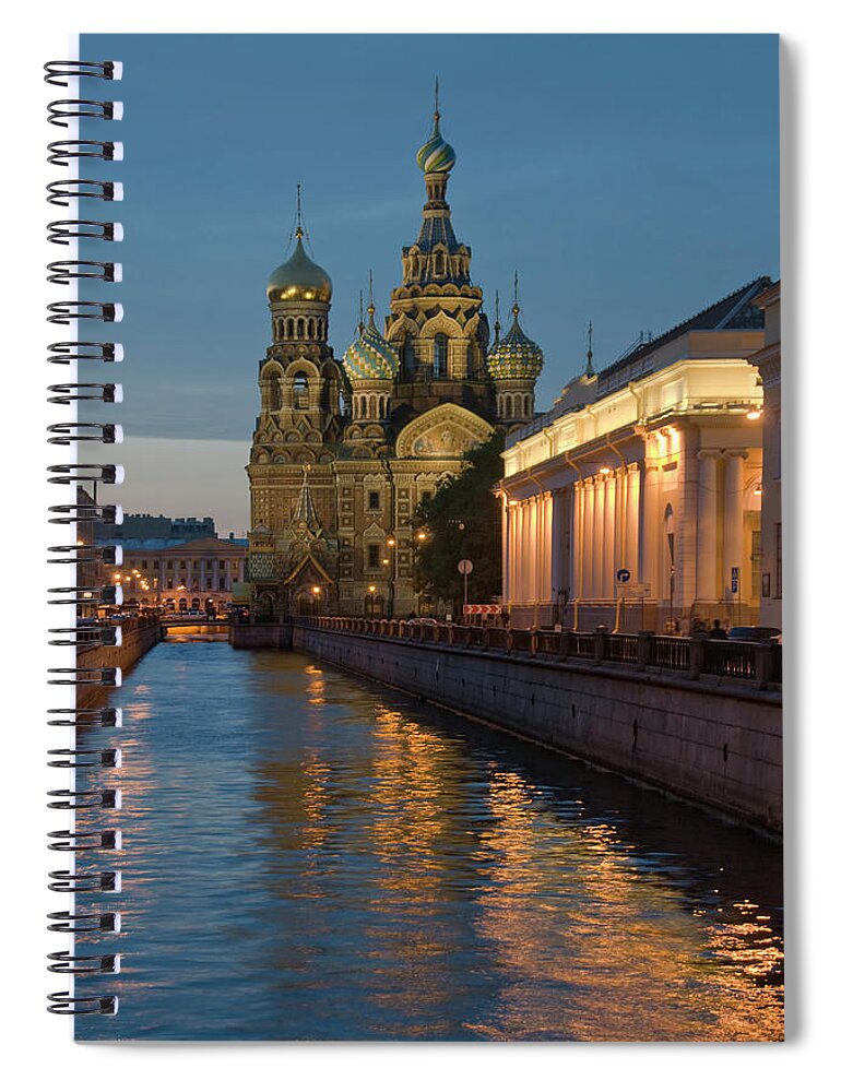 Built Structure Spiral Notebook featuring the photograph Church Of The Saviour On Spilled Blood by Izzet Keribar
