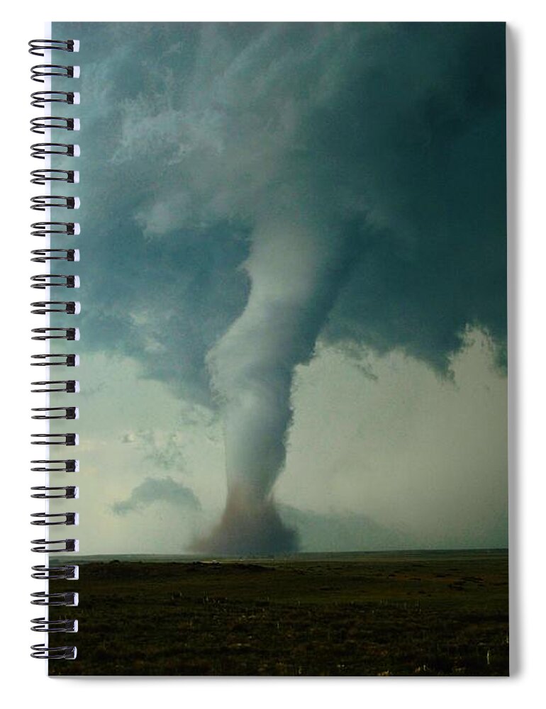 Tornado Spiral Notebook featuring the photograph Churning Twister by Ed Sweeney