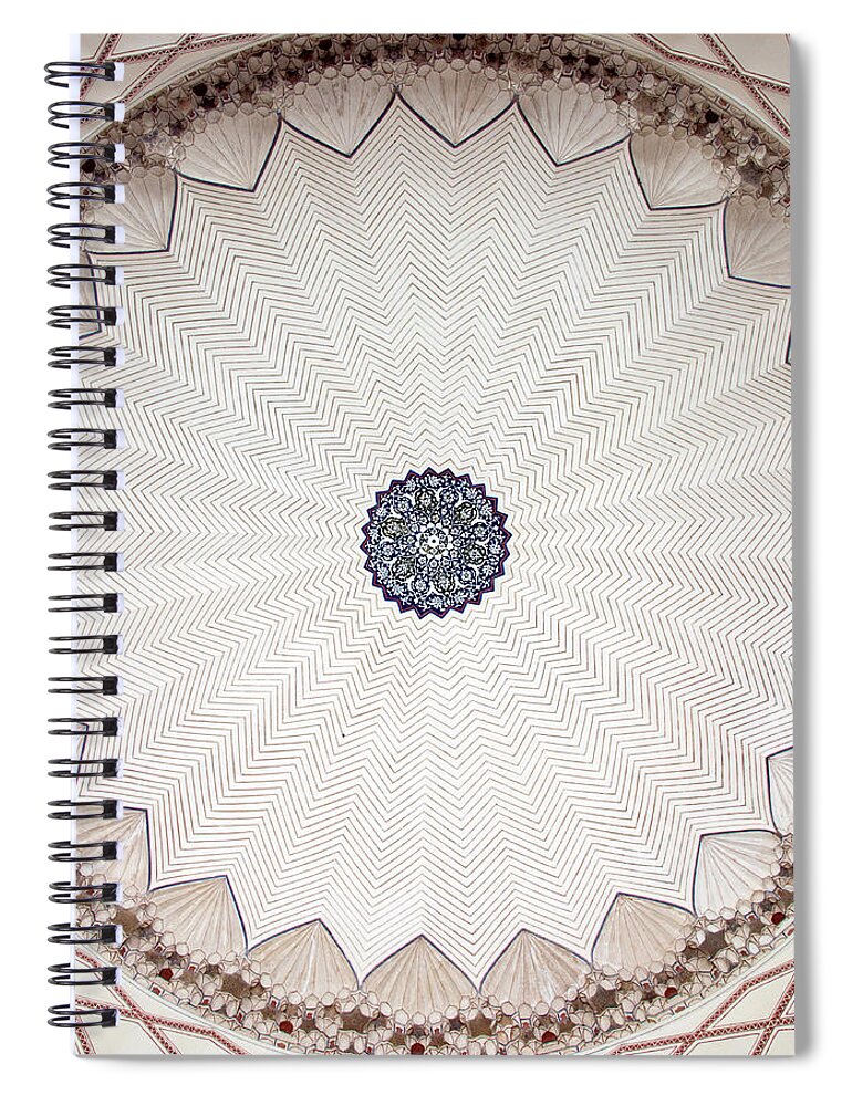 Photography Spiral Notebook featuring the photograph Cieling Detail, Humayuns Tomb by Panoramic Images