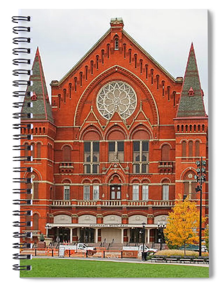Cincinnati Music Hall Spiral Notebook featuring the photograph Cincinnati Music Hall 9992 by Jack Schultz