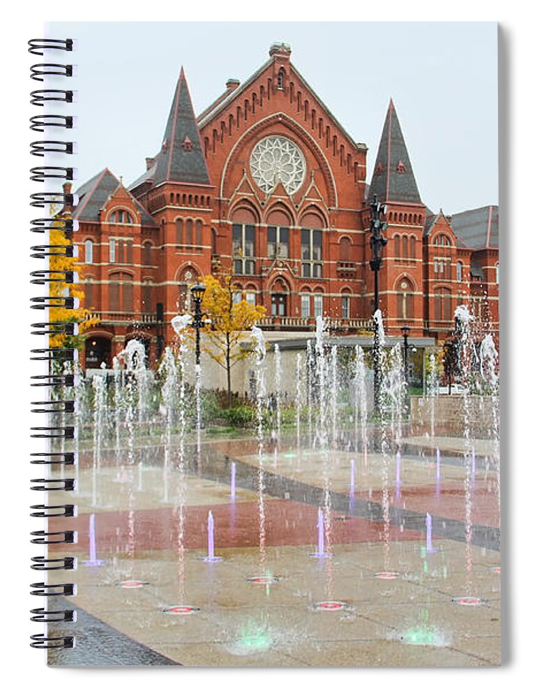 Cincinnati Music Hall Spiral Notebook featuring the photograph Cincinnati Music Hall 0001 by Jack Schultz