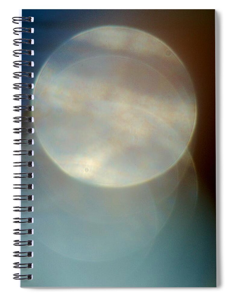 Linda Brody Spiral Notebook featuring the digital art Circle Abstract III by Linda Brody