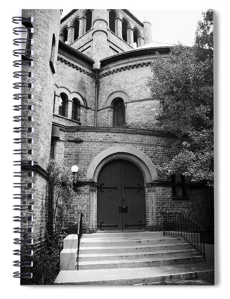 Kelly Hazel Spiral Notebook featuring the photograph Circular Church of Charleston SC by Kelly Hazel