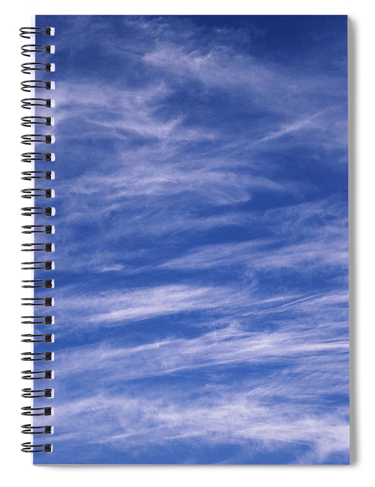 Atmosphere Spiral Notebook featuring the photograph Cirrus Clouds by A.b. Joyce