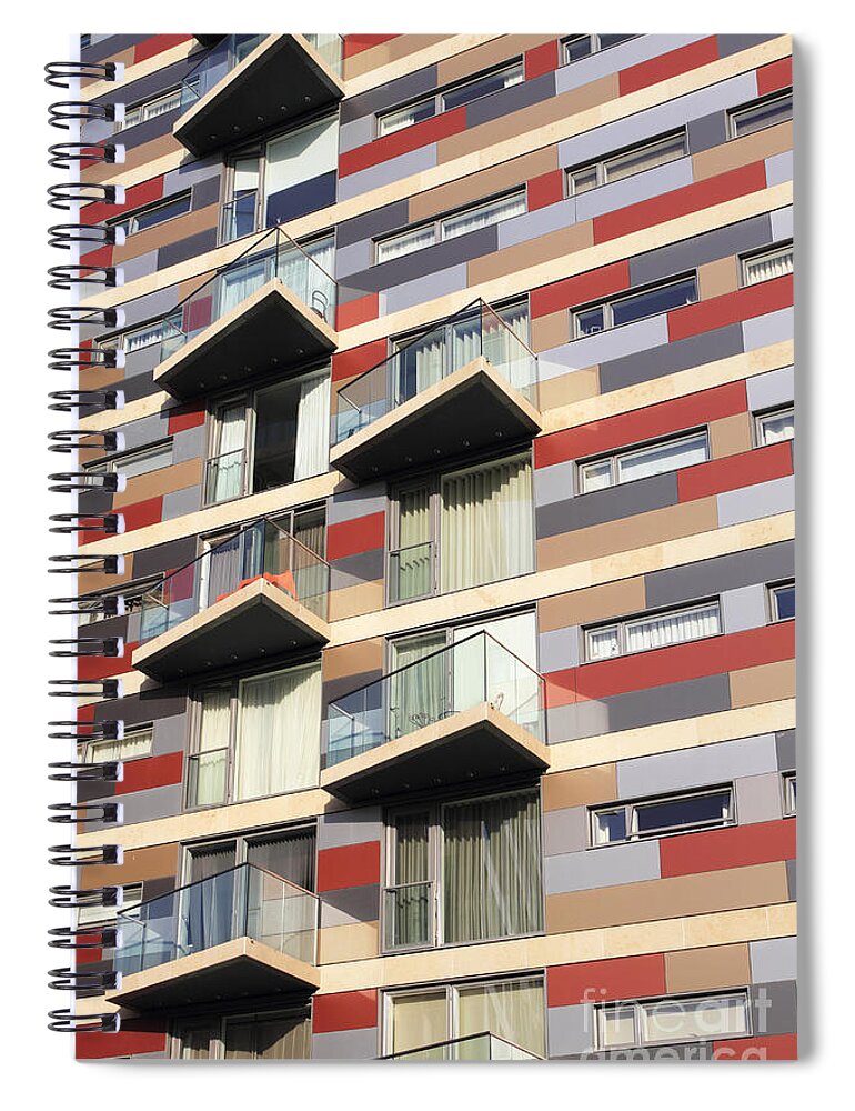 London City Spiral Notebook featuring the photograph City Living by Julia Gavin