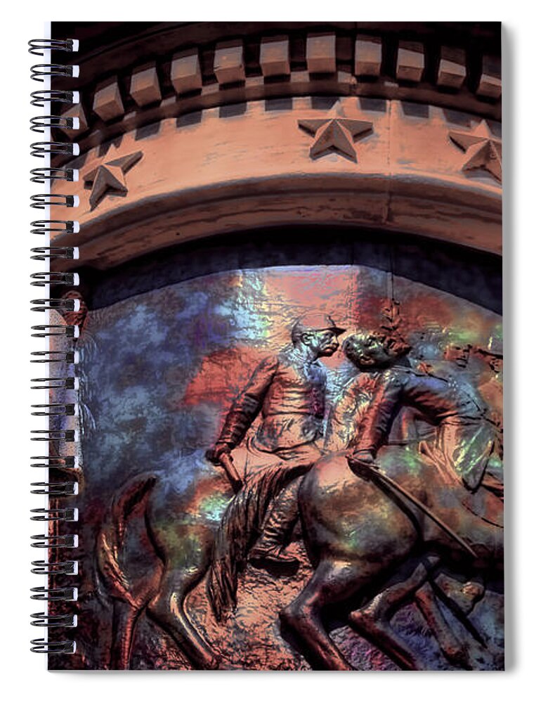 Confederate Spiral Notebook featuring the photograph Clarity of War II by Lesa Fine