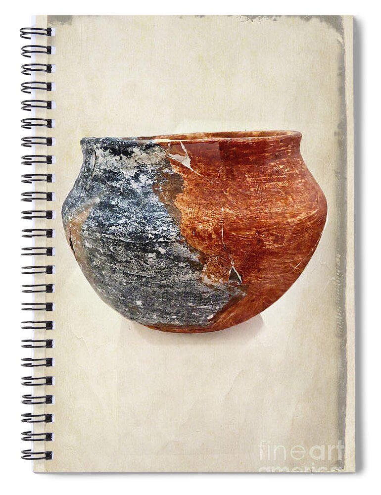 Fine Art Spiral Notebook featuring the photograph Clay Pottery - Fine Art Photography by Ella Kaye Dickey