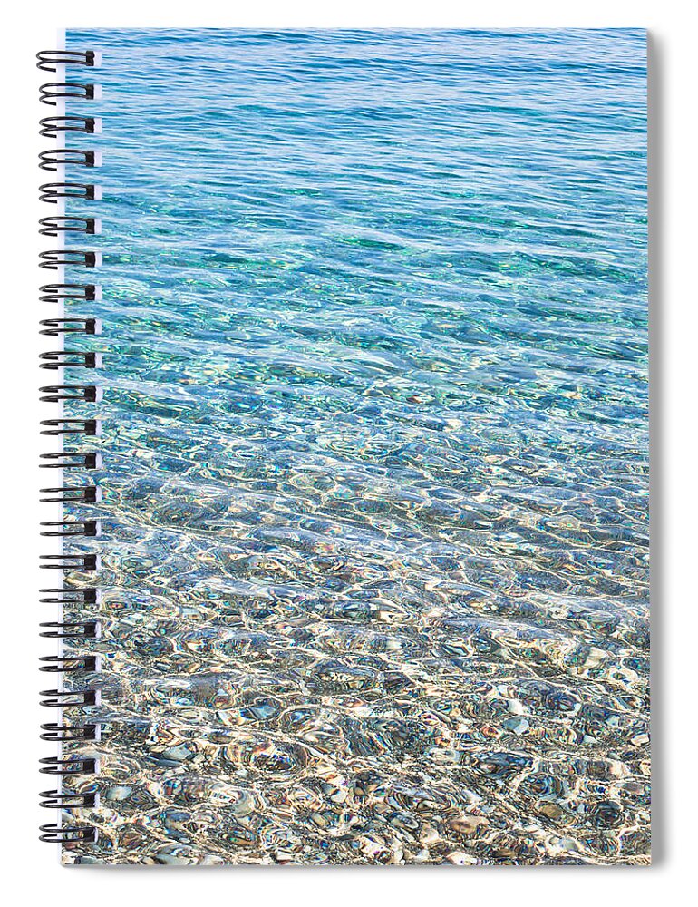 Background Spiral Notebook featuring the photograph Clear water by Tom Gowanlock