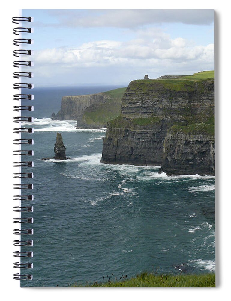 Ireland Spiral Notebook featuring the photograph Cliffs of Moher 3 by Mike McGlothlen