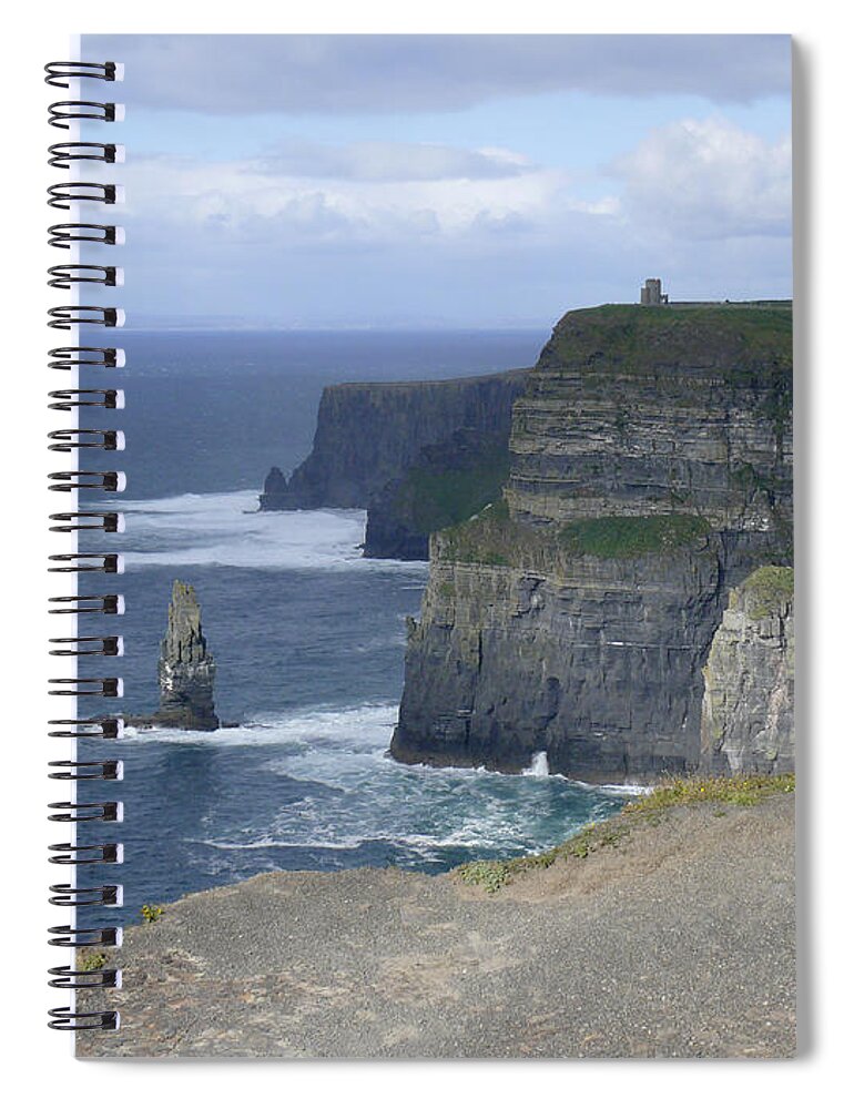 Travel Spiral Notebook featuring the photograph Cliffs of Moher 4 by Mike McGlothlen