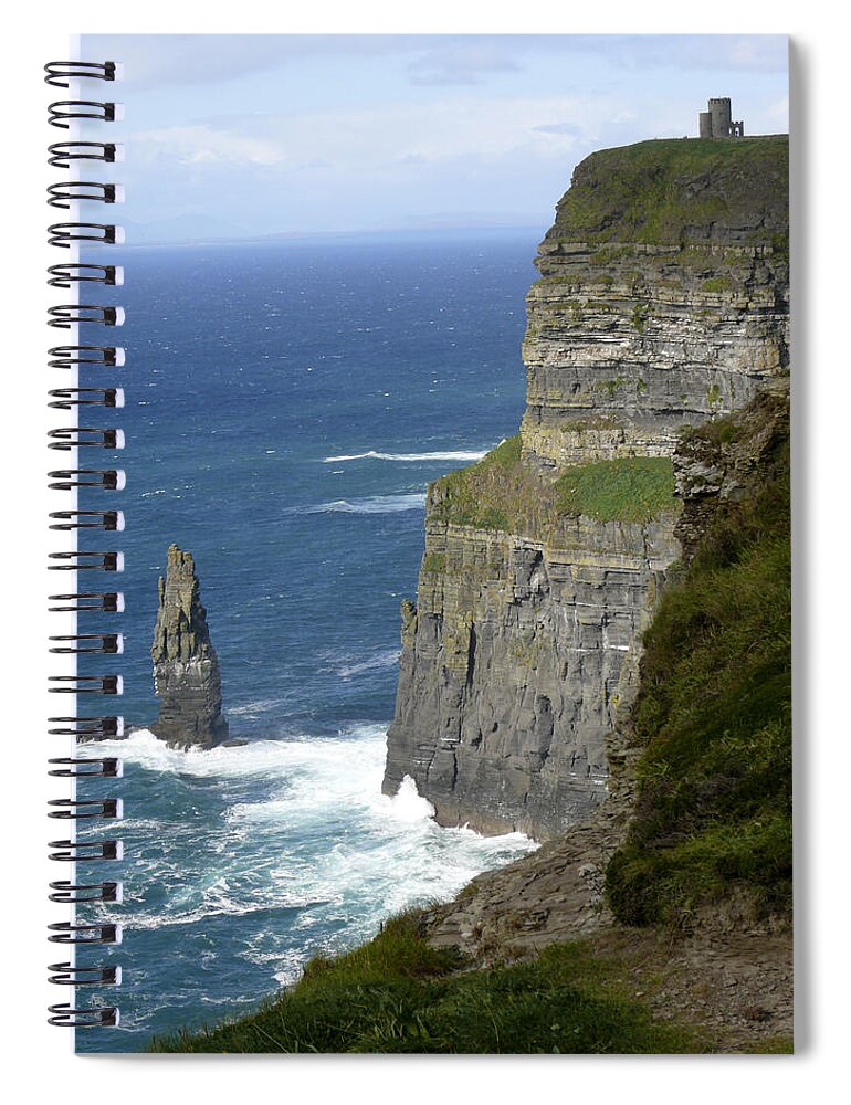 Travel Spiral Notebook featuring the photograph Cliffs of Moher 7 by Mike McGlothlen